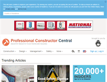 Tablet Screenshot of professionalconstructorcentral.com